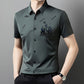 Chemise d'affaires à manches courtes et à boutons pour hommes