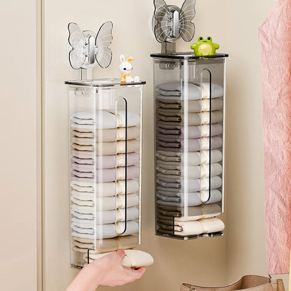 Boîte de Rangement pour Sous-vêtements avec Ventouse et Couvercle