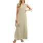 🎉Vente de Printemps à Chaud 50% de Réduction🌿Robe Longue Fendue Ample et Sans Plis pour Femmes