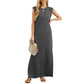 🎉Vente de Printemps à Chaud 50% de Réduction🌿Robe Longue Fendue Ample et Sans Plis pour Femmes