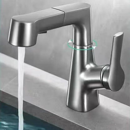 1 Hole Bathroom Faucet with Pull out Sprayer💦