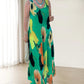 Élégante robe florale sans manches