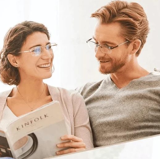 1 acheté, 1 offert - Lunettes de lecture progressives à double usage, de loin et de près, en saphir, à haute dureté et anti-bleu🙋♀️