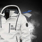 Veste imperméable avec capuche détachable et poches pour hommes