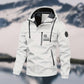 Veste imperméable avec capuche détachable et poches pour hommes
