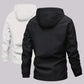 Veste imperméable avec capuche détachable et poches pour hommes