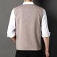 Gilet Tricoté à Boutons Tendance et d'Affaires pour Hommes
