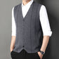 Gilet Tricoté à Boutons Tendance et d'Affaires pour Hommes