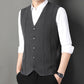 Gilet Tricoté à Boutons Tendance et d'Affaires pour Hommes