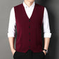 Gilet Tricoté à Boutons Tendance et d'Affaires pour Hommes