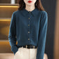 Cardigan en tricot à revers pour femme