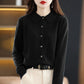 Cardigan en tricot à revers pour femme