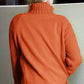 Pull à col roulé à manches longues de couleur unie pour femmes