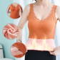 Débardeur Chaud avec Bordure en Dentelle et Soutien-gorge Intégré