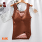 Débardeur Chaud avec Bordure en Dentelle et Soutien-gorge Intégré