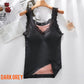 Débardeur Chaud avec Bordure en Dentelle et Soutien-gorge Intégré