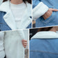 Manteau Long en Jean avec Doublure en Coton pour Femmes