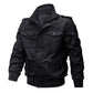 Veste Militaire à Col Montant Zippée pour Homme