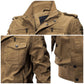 Veste Militaire à Col Montant Zippée pour Homme