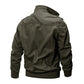 Veste Militaire à Col Montant Zippée pour Homme