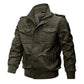 Veste Militaire à Col Montant Zippée pour Homme