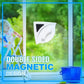 Nettoyeur de vitres magnétique en forme de triangle