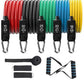 💪📢 PROMO FLASH 66% ! Kit Bandes de Résistance 12 Pièces – 10-100 LBS, Latex Naturel, Mallette Transport, Parfait pour Home Gym & Fitness N'importe Où 🏅