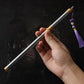 Couteau à fruits portable avec étui et pompon de style chinois