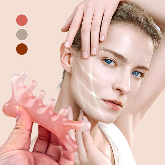 Aujourd'hui seulement, 50 % de réduction🙋♀️Peigne de massage multifonctionnel pour le cuir chevelu, outil Gua Sh