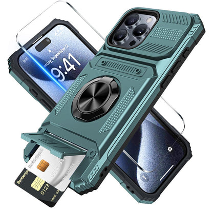 📱 PROMO LIMITÉE -50% ! 💳 Coque iPhone Porte-Carte & Anneau Magnétique – 2 Cartes, Support Réglable, Anti-Chute · iPhone 11–16 Pro Max · 6 Couleurs 🚗