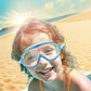Masques de natation anti-brouillard pour enfants avec clip nasal et bouchons d'oreilles