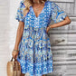 Robe de Vacances Bohème à Col en V