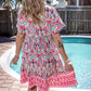 Robe de Vacances Bohème à Col en V
