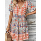 Robe de Vacances Bohème à Col en V