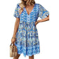 Robe de Vacances Bohème à Col en V