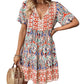Robe de Vacances Bohème à Col en V
