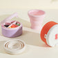Organisateur de pilules avec gobelet pliable en silicone