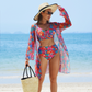 🔥 Hot Sale 🔥Maillot de bain 3 pièces imprimé multicolore pour femme