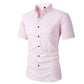 Chemise Habillée Extensible à Manches Courtes pour Hommes
