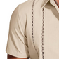 Chemise décontractée à manches courtes boutonnée pour homme