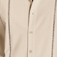 Chemise décontractée à manches courtes boutonnée pour homme