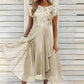 Robe élégante à col rond pour femme