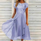 Robe élégante à col rond pour femme