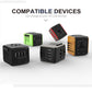 Adaptateur universel de voyage 100-240 V