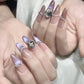 Glitter Long Press On Nails