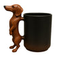 Tasse créative en forme de teckel pour décoration