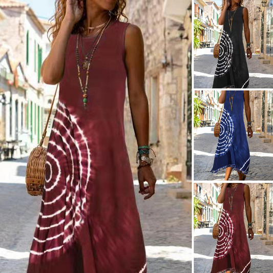 💕Robe midi décontractée sans manches pour femme