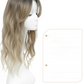 🌸50% de réduction pour une durée limitée👧 Wavy Clip-In Hair Topper avec Bangs pour l'amincissement des cheveux