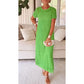 Robe longue à découpes pour femmes - ensemble deux pièces