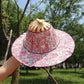 Chapeau éventail en bambou à la mode